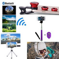 iBank(R)Selfie Stick + Bluetooth Shutter + Tripod + Fisheyes